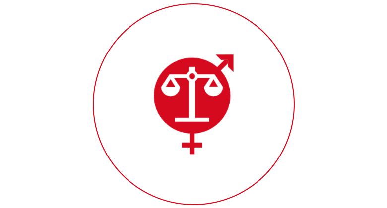 Icon für Gleichbehandlung und Chancengleichheit
