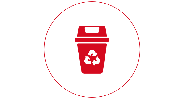 Icon für Recyclingfähigkeit